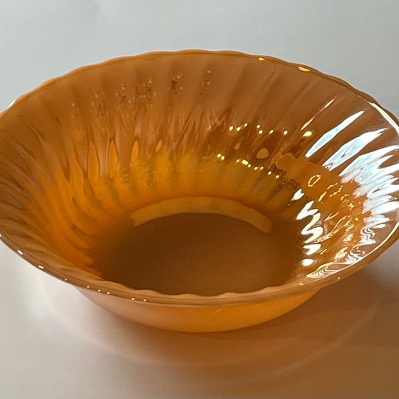 Peach Lustre bundle/3 from Anchor Hocking Fire King circa 1950-1962 dinnerware - Picture 3 of 11